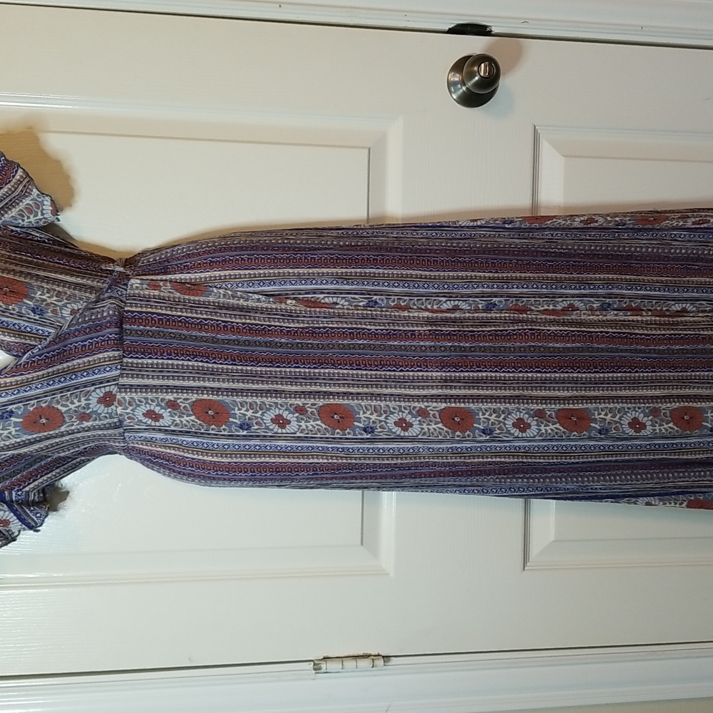 Patrons Of Peace Boho Wrap Maxi Dress - Picture 3 of 16
